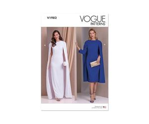 VOGUE PATTERNS V1982Y5 Misses' Dresses Y5 (18-20-22-24-26)