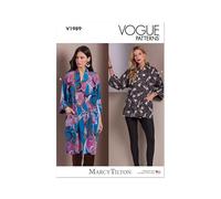 VOGUE PATTERNS V1989A Misses' Jackets by Marcy Tilton A (XS-S-M-L-XL-XXL)