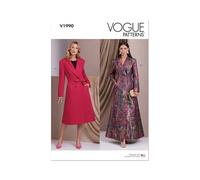 VOGUE PATTERNS V1990Y5 Misses' Coats Y5 (18-20-22-24-26)
