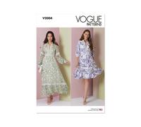 Vogue Patterns V2004 Misses’ Lined Dress With Raglan Sleeves in Two Lengths