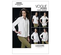 Vogue Patterns V8689 Size AA 6-8-10-12 Misses' Shirt
