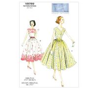 VOGUE PATTERNS V8789 Misses/Misses Petite Dress and Cummerbund Size A5 (6-8-10-12-14)