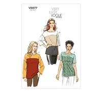 Vogue Patterns V8877 Size Y Extra-Small/Small/Medium Misses' Top