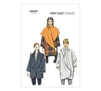 Vogue Patterns V8930 Size ZZ Large/ Extra-large/ XXL Misses' Jacket, Pack of 1, White