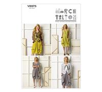 Vogue Patterns V8975 Y Extra-Small/Small/Medium Misses Dress and Jacket, Multi-Color