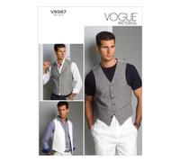 Vogue Patterns V8987 MXX 40/42/ 44/46 Mens Vest, Multi-Color