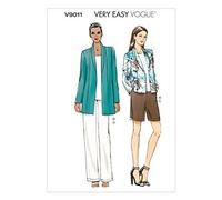 Vogue Patterns V9011 ZZ Sizes Large/Extra-Large/XXL Misses Jacket/Shorts and Pants, Multi-Colour