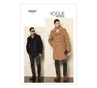 Vogue Patterns Vogue V8940 Size UU 34-36-38-40 Patterns Mens' Jacket and Pants, Pack of 1, White