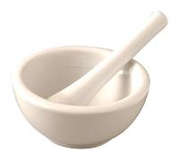 Vogue Pestle and Mortar Large - Traditional Porcelain Mortar and PestleSet Kitchen Tool for Grinding Spices and Herbs with Ease J922