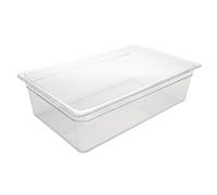 Vogue Polycarbonate 1/1 Gastronorm Container 150mm Clear - [U226]