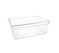 Vogue Polycarbonate 1/1 Gastronorm Container 200mm Clear - [U227]