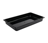 Vogue Polycarbonate 1/1 Gastronorm Container 65mm Black - U454