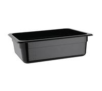 Vogue 1/2 Gastronorm Container Made of Polycarbonate in Black - 6L