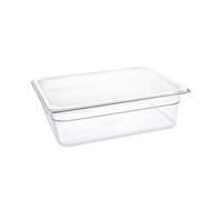 Vogue Polycarbonate 1/2 Gastronorm Container 100mm Clear
