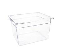 Vogue 1/2 Gastronorm Container 200mm 10.8 Litre Catering Food Storage Pan, Transparent