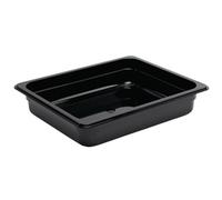 Vogue Polycarbonate 1/2 Gastronorm Container 65mm Black