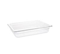 Vogue Polycarbonate 1/2 Gastronorm Container 65mm Clear
