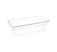 Vogue Polycarbonate 1/3 Gastronorm Container 100mm Clear - [U233]