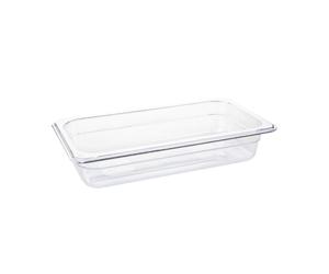 Vogue Polycarbonate 1/3 Gastronorm Container 65mm Clear - U232