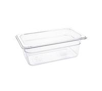 Vogue 1/4 Gastronorm Container Made of Clear Polycarbonate - 2.4L