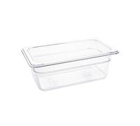 Vogue Polycarbonate 1/4 Gastronorm Container 100mm Clear - U237