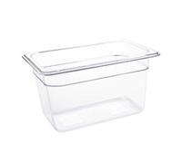 Vogue Polycarbonate 1/4 Gastronorm Container 150mm Clear