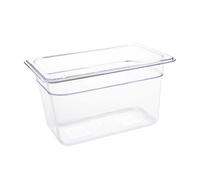 Vogue Polycarbonate 1/4 Gastronorm Container 150mm Clear - U238