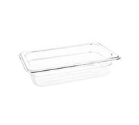 Vogue 1/4 Gastronorm Container 65mm 1.6 Litre Clear Catering Food Storage Pan