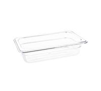 Vogue Polycarbonate 1/4 Gastronorm Container 65mm Clear - U236