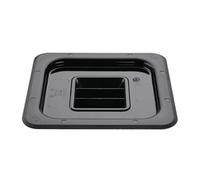 Vogue Polycarbonate 1/6 Gastronorm Lid Black