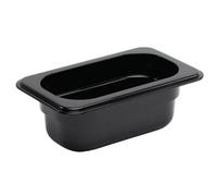 Vogue Polycarbonate 1/9 Gastronorm Container 65mm Black
