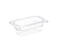 Vogue Polycarbonate 1/9 Gastronorm Container 65mm Clear