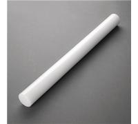 Vogue Rolling Pin 50.8 cm/20 inch Long, White, 4(Dia)cm, Polyethylene Rolling Pin for Baking - Roll Flat Pastry, Flan Bases or Cookie Dough - Easy Clean Smooth Surface, J175