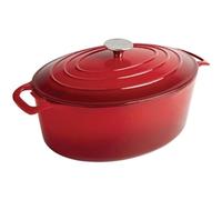 Vogue Red Oval Casserole Dish 5Ltr