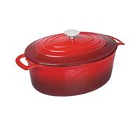 Vogue Oval Casserole Red - 125x230x305mm 6Ltr 202fl oz