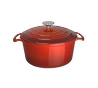 Vogue Red Round Casserole Dish 4Ltr
