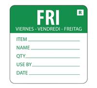 Vogue Removable Day of the Week Label Friday (Pack of 500) - L070
