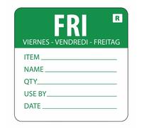 Hygiplas Removable Day of The Week Label Friday (Pack of 500)