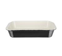 Vogue Roasting Dish in Black Made of Cast Iron - Non Stick 70X405X250mm