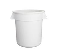 Vogue Round Container Bin White - 398mm 38Ltr