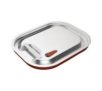 Vogue Stainless Steel and Silicone Sealable 1/2 Gastronorm Lid, Silver, Compatible with Vogue 1/2 Sized GN Standard Trays, CP269