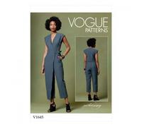 Vogue Sewing Pattern 1645 Jumpsuits Y (XSM-SML-MED)