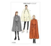 Vogue Sewing Pattern 9288 Capes, Belts ZZ (LRG-XLG-XXL)