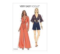 Vogue Sewing Pattern 9319 Tops, Shorts, Trousers A5 (6-8-10-12-14)
