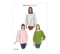 Vogue Sewing Pattern 9330 Tops OSZ (XSM-SML-MED-LRG-XLG)