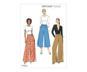 Vogue Sewing Pattern 9361 Trousers A5 (6-8-10-12-14)