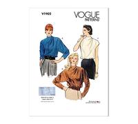 Vogue Sewing Pattern V1902 Misses’ Blouse 1980s Vintage Vogue