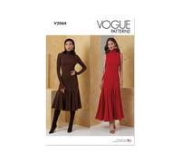 Vogue Sewing Pattern V2064U5 Misses' Knit Dresses U5 (16-18-20-22-24)