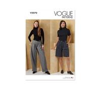 Vogue Sewing Pattern V2070B5 Misses' Shorts and Trousers B5(8-10-12-14-16)