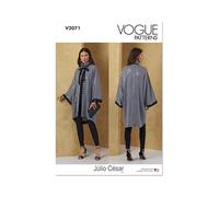 Vogue Sewing Pattern V2071A Misses' Jacket by Julio Cesar NYC A (XS-S-M-L-XL-XXL)